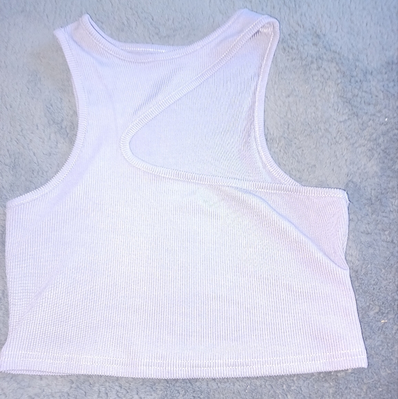 SHEIN ONE SHOULDER CROP TOP - Picture 3 of 6